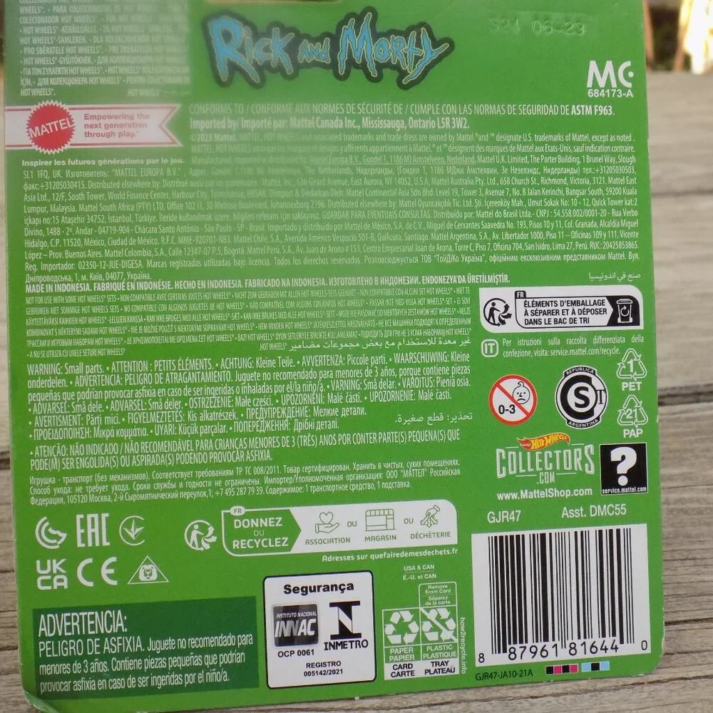 Hot Wheels Real Rider 1:64 Adult Swim Rick & Morty Rick's Ship - GJR47 NEW OLD *